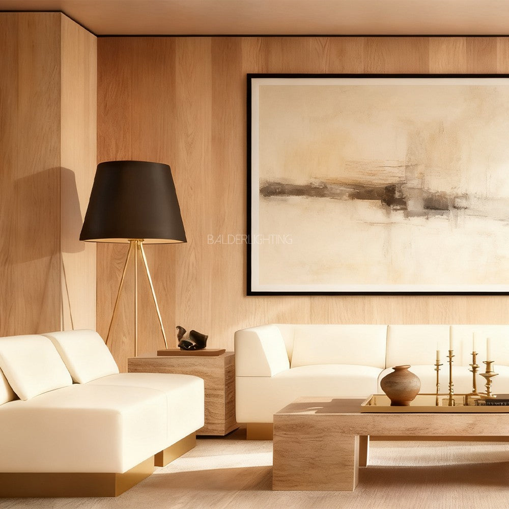 Reer Linen Shade Floor Lamp