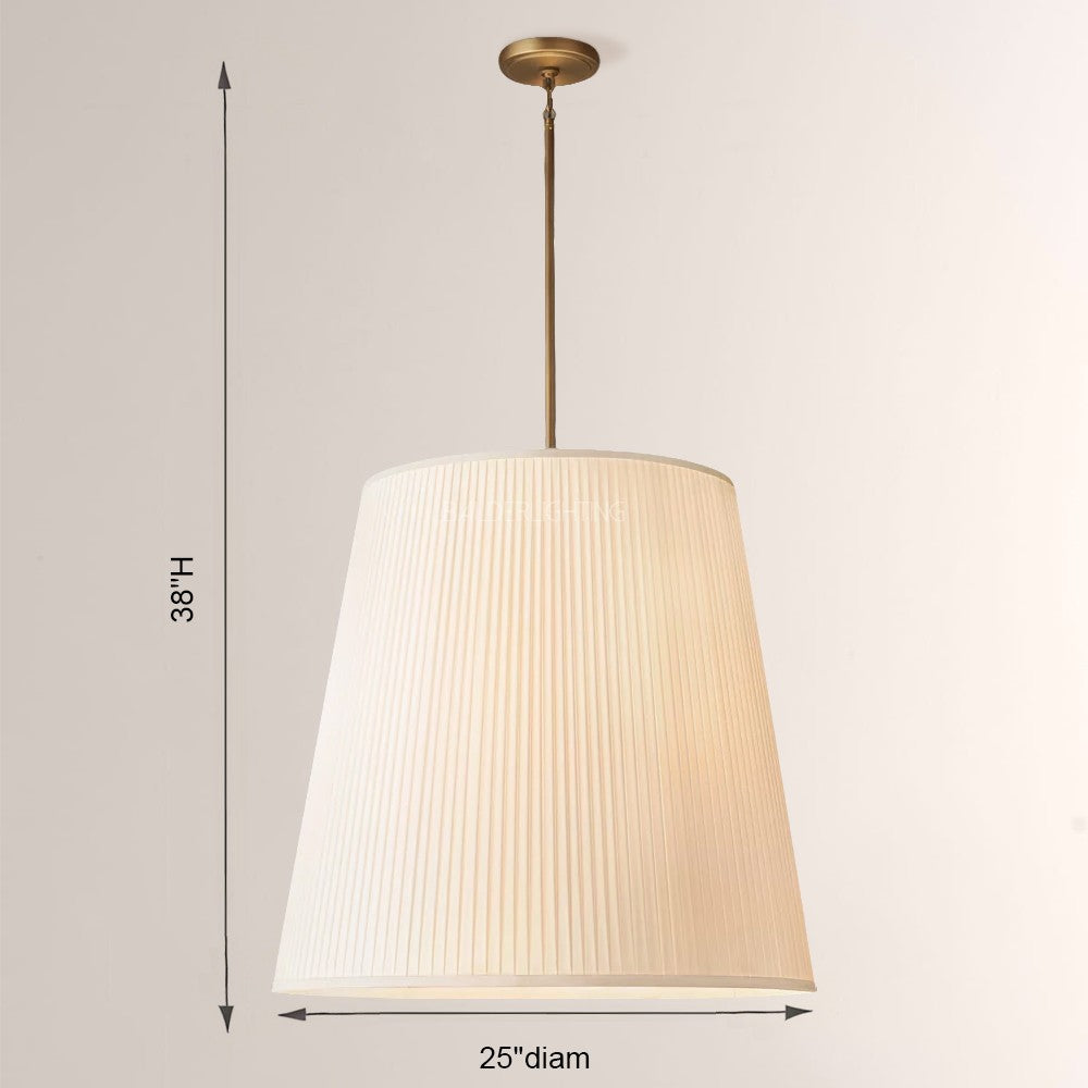 Reer Pleated Barrel Pendant