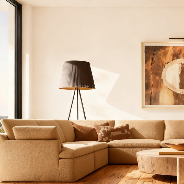 Reer Pleated Silk Shade Floor Lamp