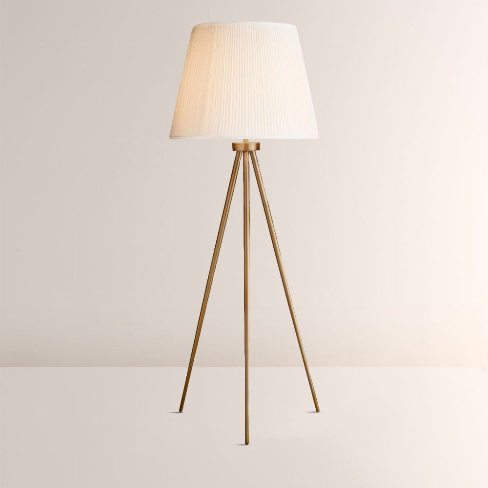 Reer Pleated Silk Shade Floor Lamp
