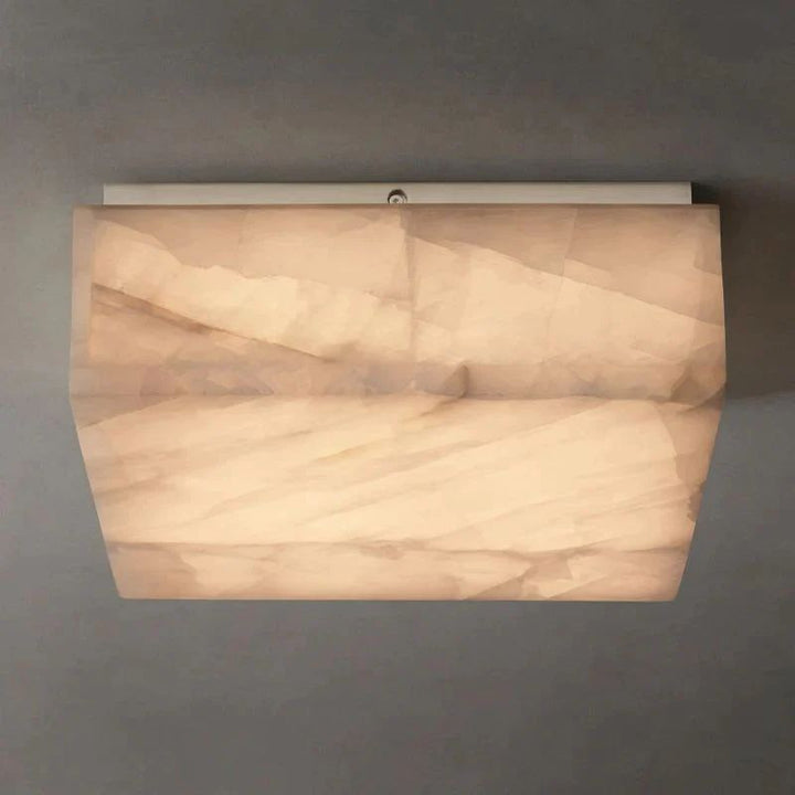 Rivage Calcite Square Flushmount 6"10"14"