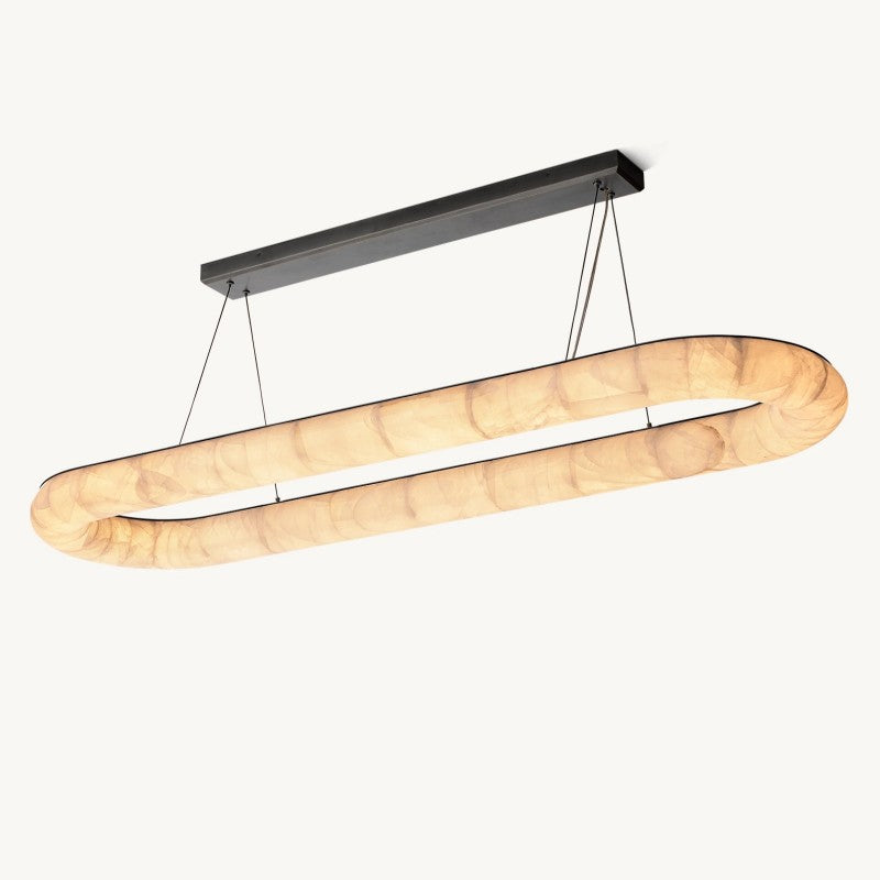 Rivage Lisse Oval Chandelier 74″W