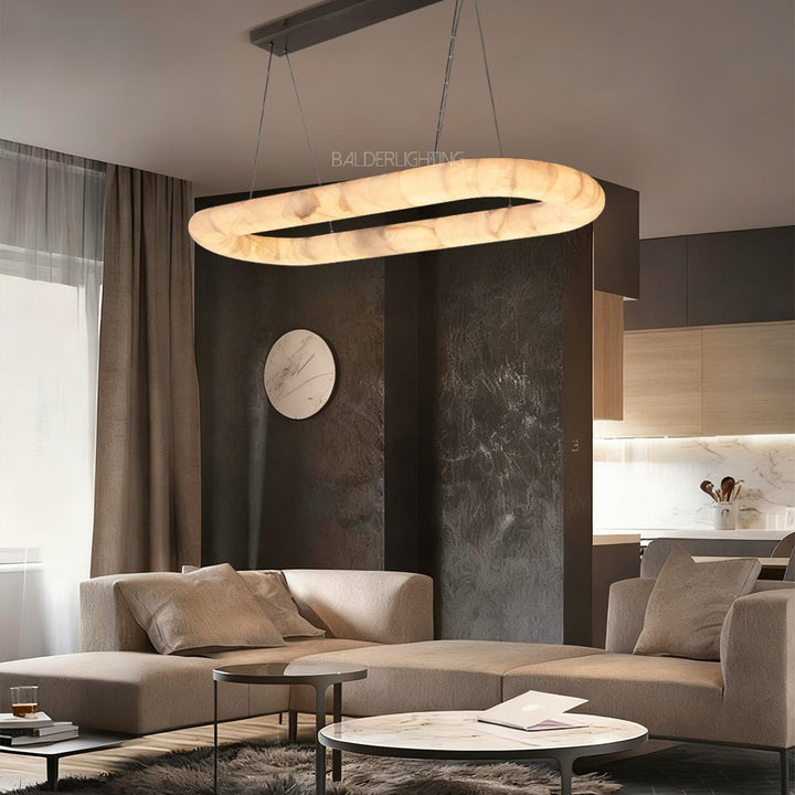 Rivage Lisse Oval Chandelier 57″