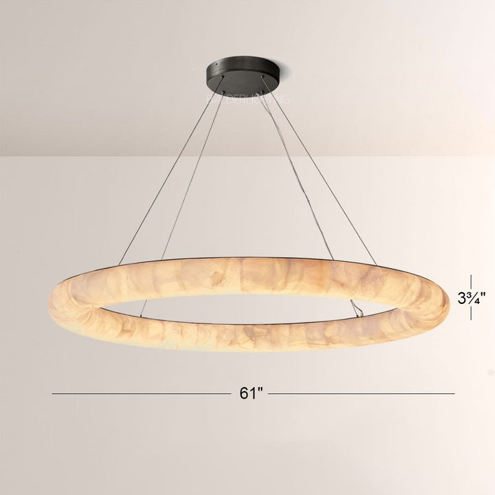 Rivage Lisse Round Chandelier 61″