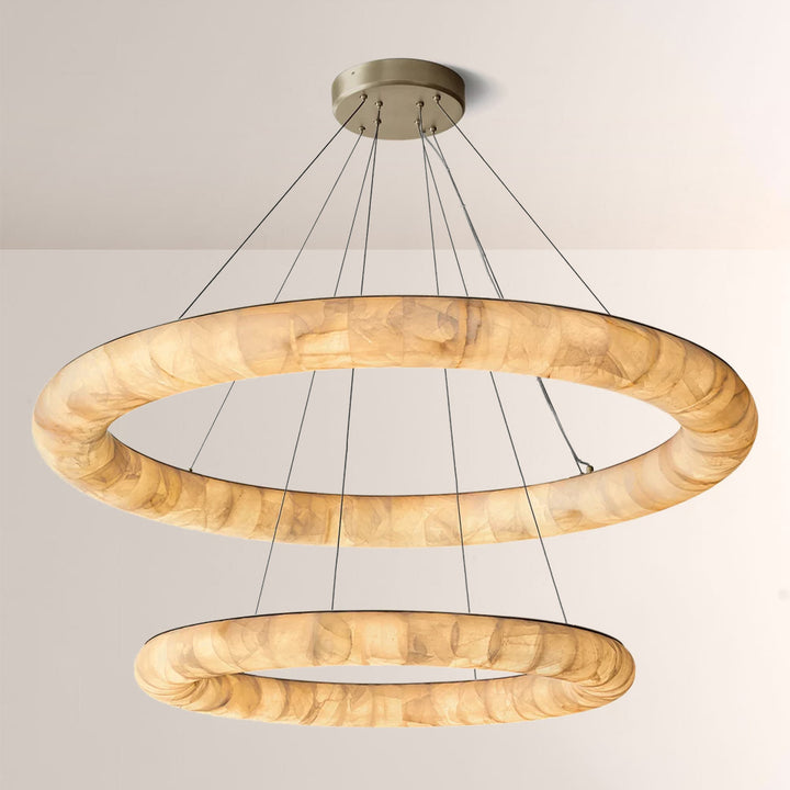 Rivage Lisse Two-Tiered Round Chandelier 61″