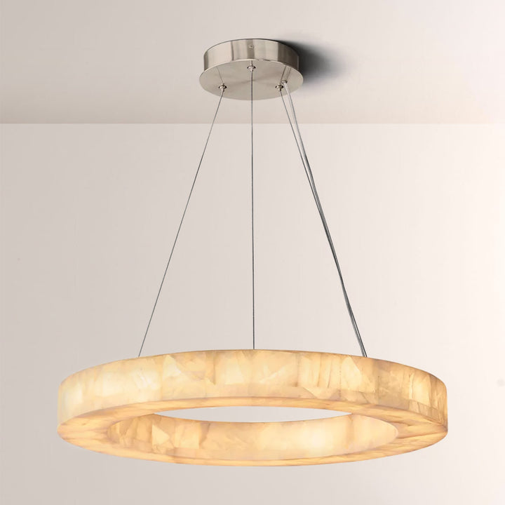 Rivage Round Calcite Chandelier 31"