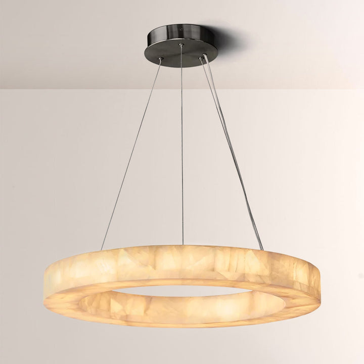 Rivage Round Calcite Chandelier 40"