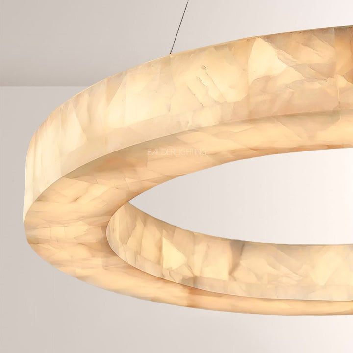 Rivage Round Calcite Chandelier 40"