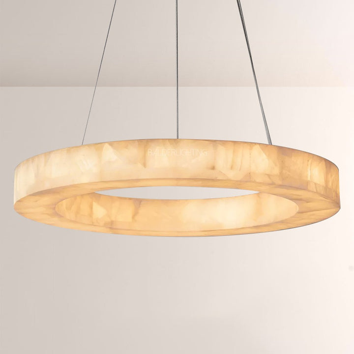 Rivage Round Calcite Chandelier 40"