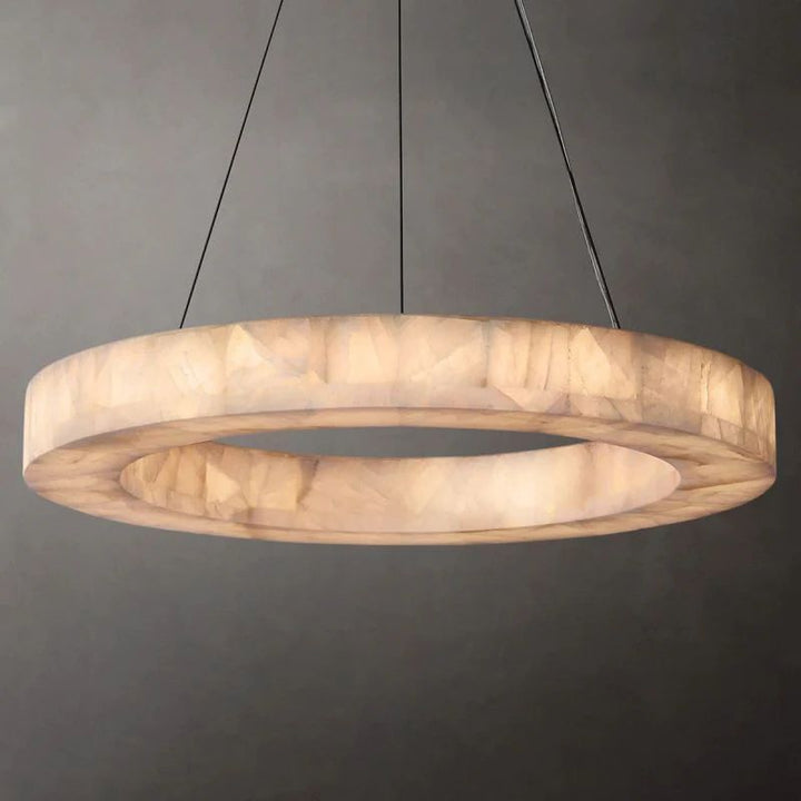 Rivage Round Calcite Chandelier 31"40"60"