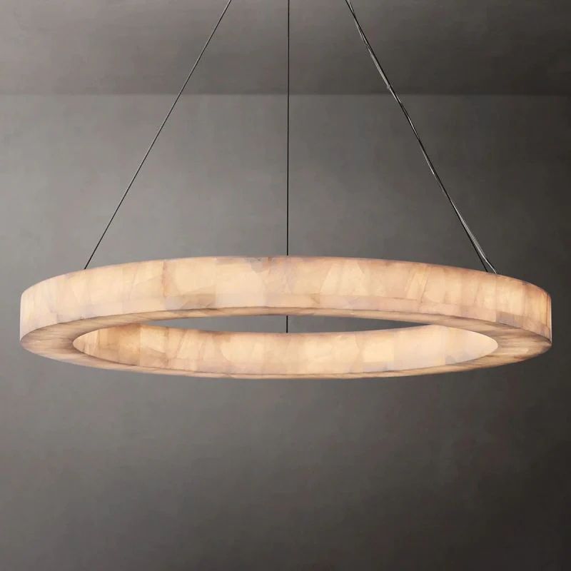 Rivage Round Calcite Chandelier 31"40"60"