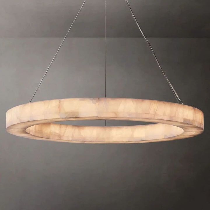 Rivage Round Calcite Chandelier 31"40"60"