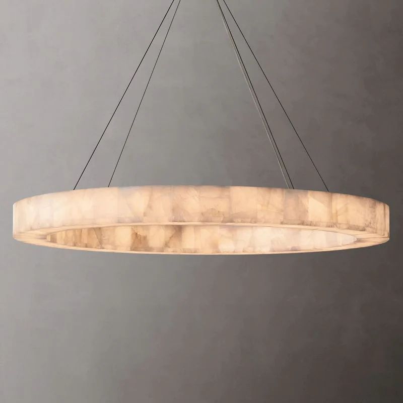Rivage Round Calcite Chandelier 31"40"60"
