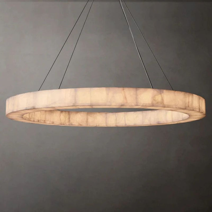 Rivage Round Calcite Chandelier 31"40"60"