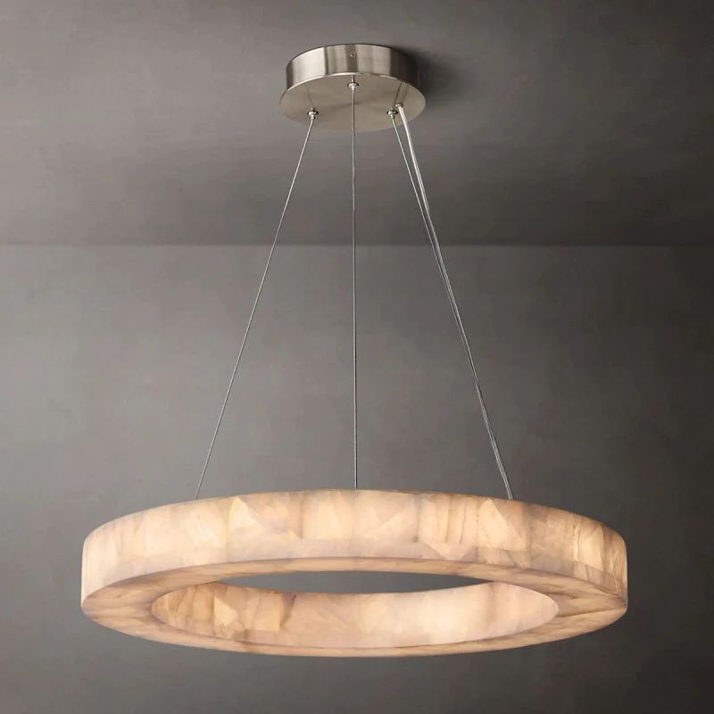 Rivage Round Calcite Chandelier 31"40"60"