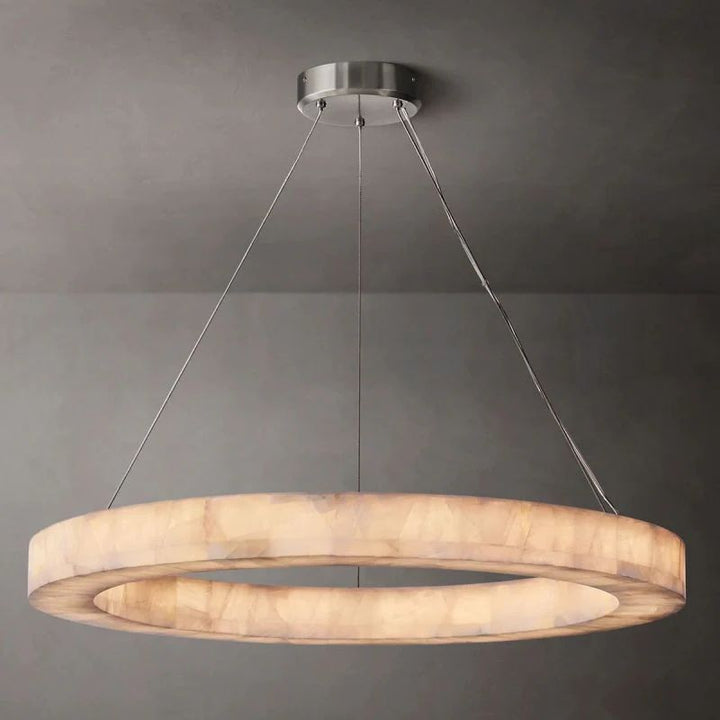 Rivage Round Calcite Chandelier 31"40"60"