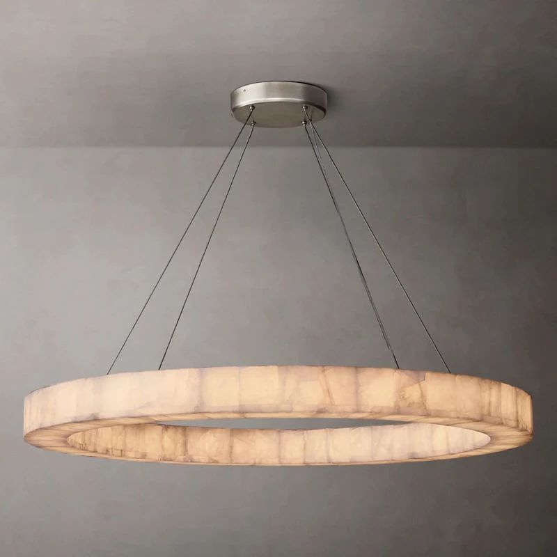Rivage Round Calcite Chandelier 31"40"60"