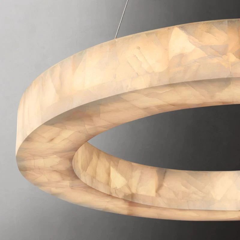 Rivage Round Calcite Chandelier 31"40"60"
