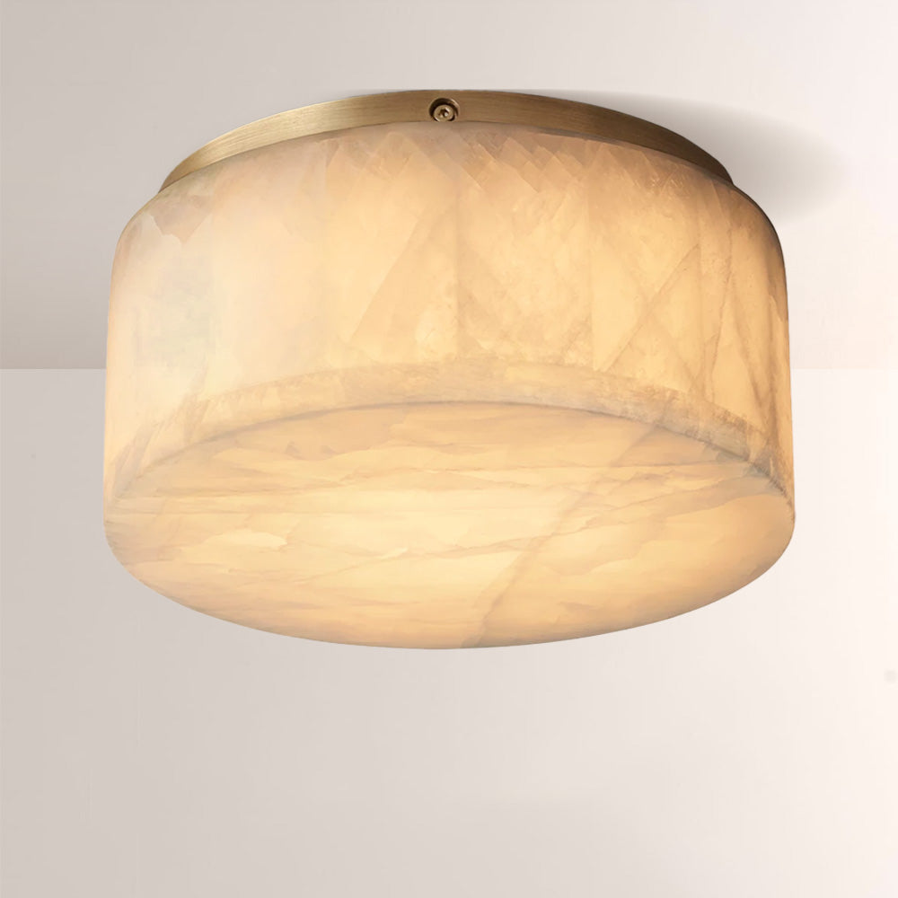 Rivage Calcite Round Flushmount 10"