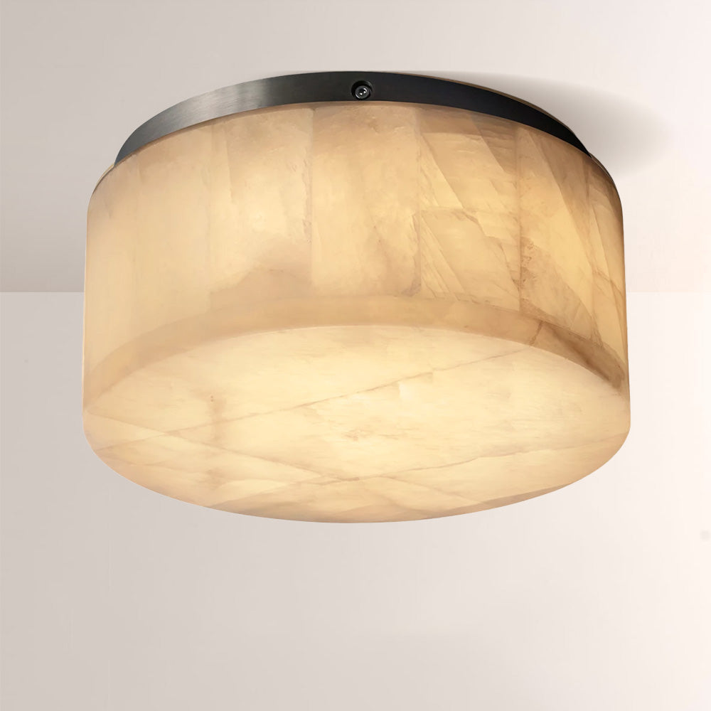 Rivage Calcite Round Flushmount 10"