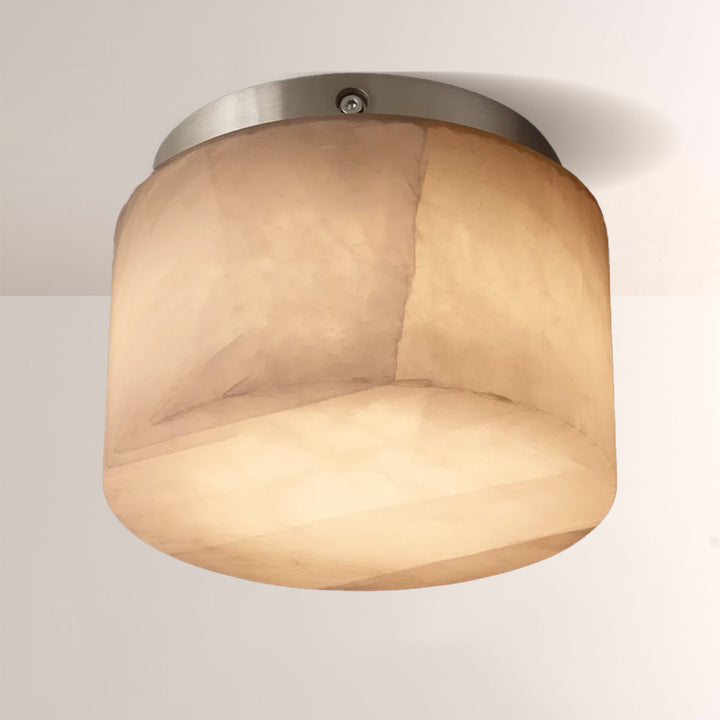 Rivage Calcite Round Flushmount 6"