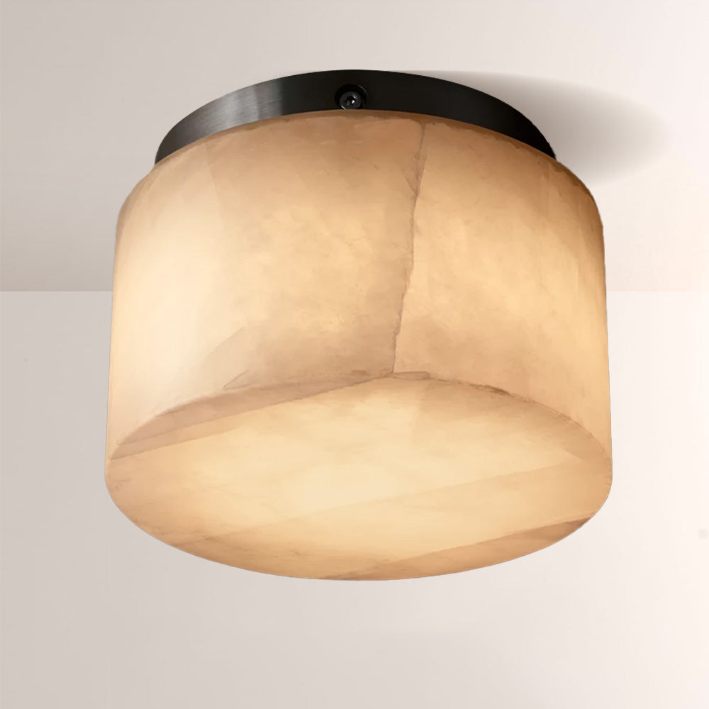 Rivage Calcite Round Flushmount 6"