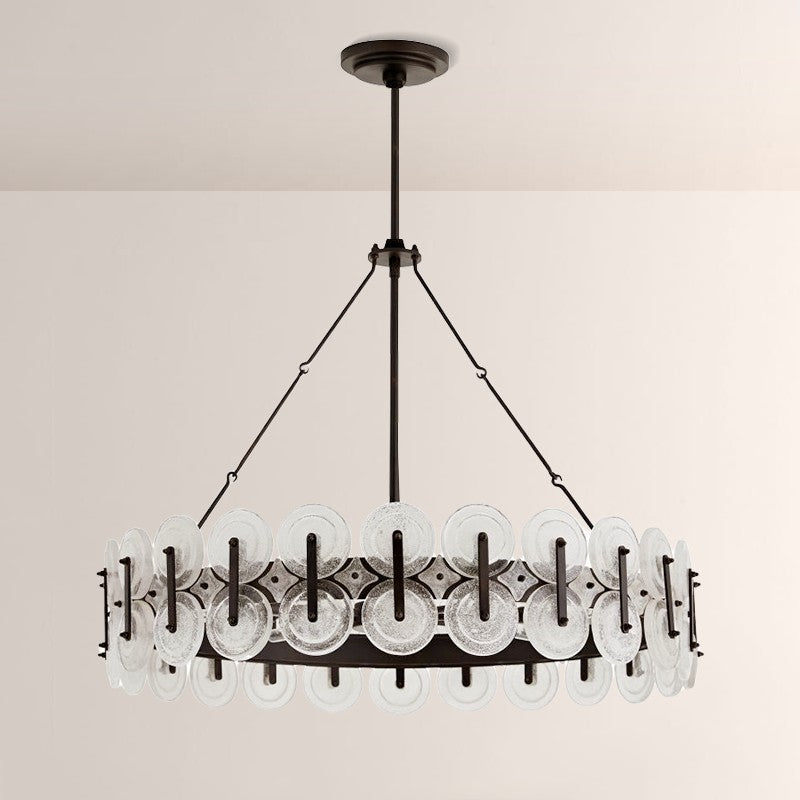 Ronyta Glass Round Chandelier 31"
