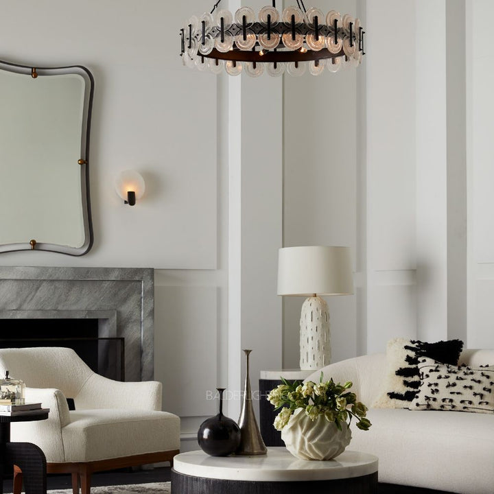 Ronyta Glass Round Chandelier 31"