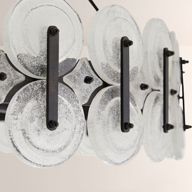 Ronyta Glass Round Chandelier 31"