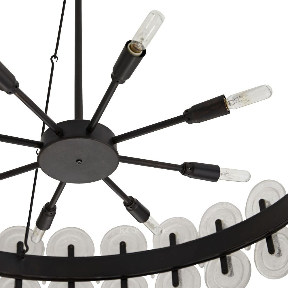 Ronyta Glass Round Chandelier 31"