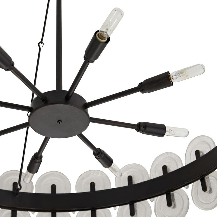 Ronyta Glass Round Chandelier 31"