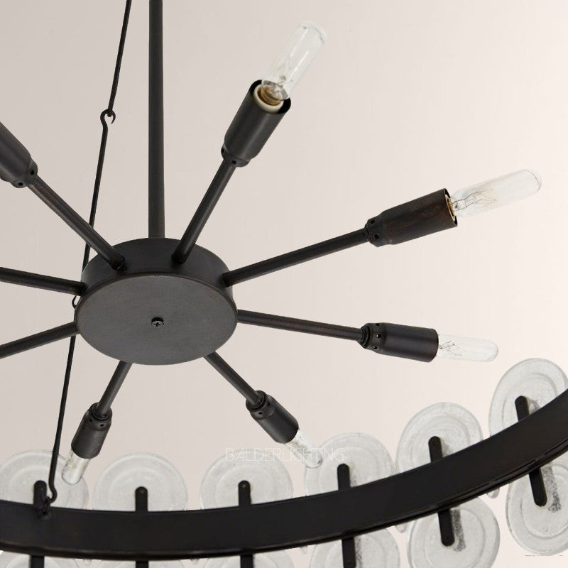 Ronyta Glass Round Chandelier 31"
