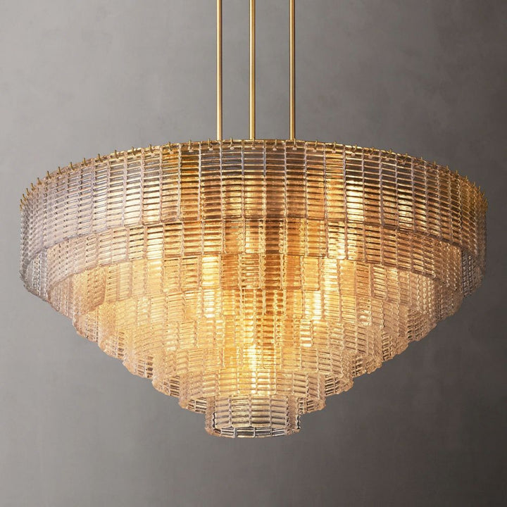 Shakiesha Glass Round Chandelier