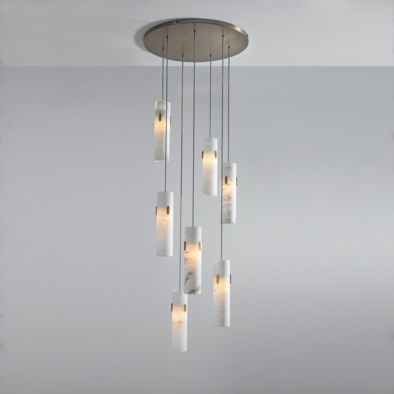 Alabaster Round Cluster Deco Pendant