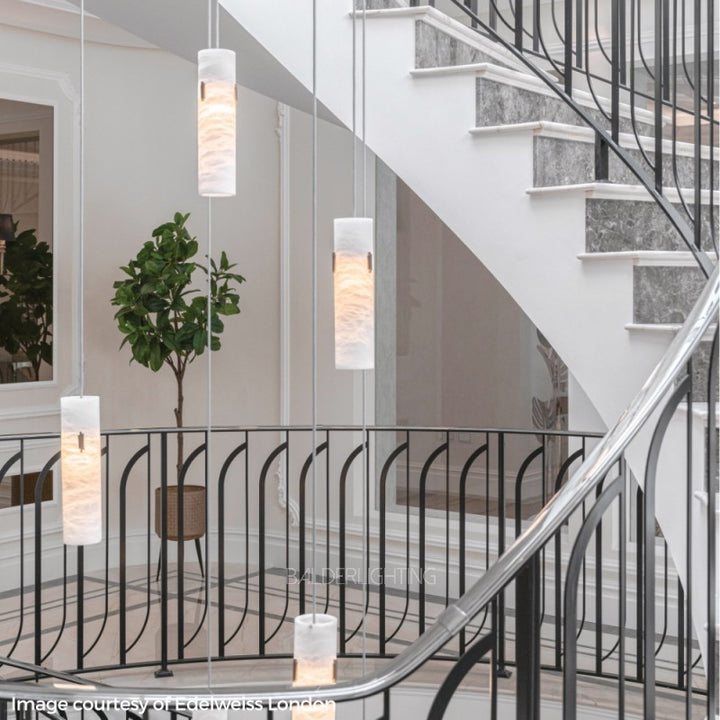 Alabaster Round Cluster Deco Pendant