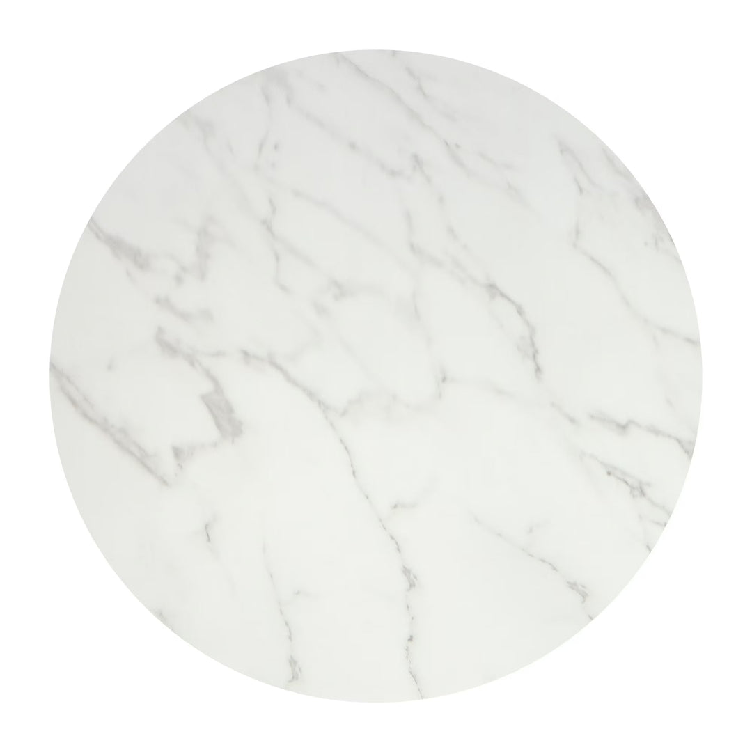 SHYFOY 35" Modern Round Marble Coffee Table