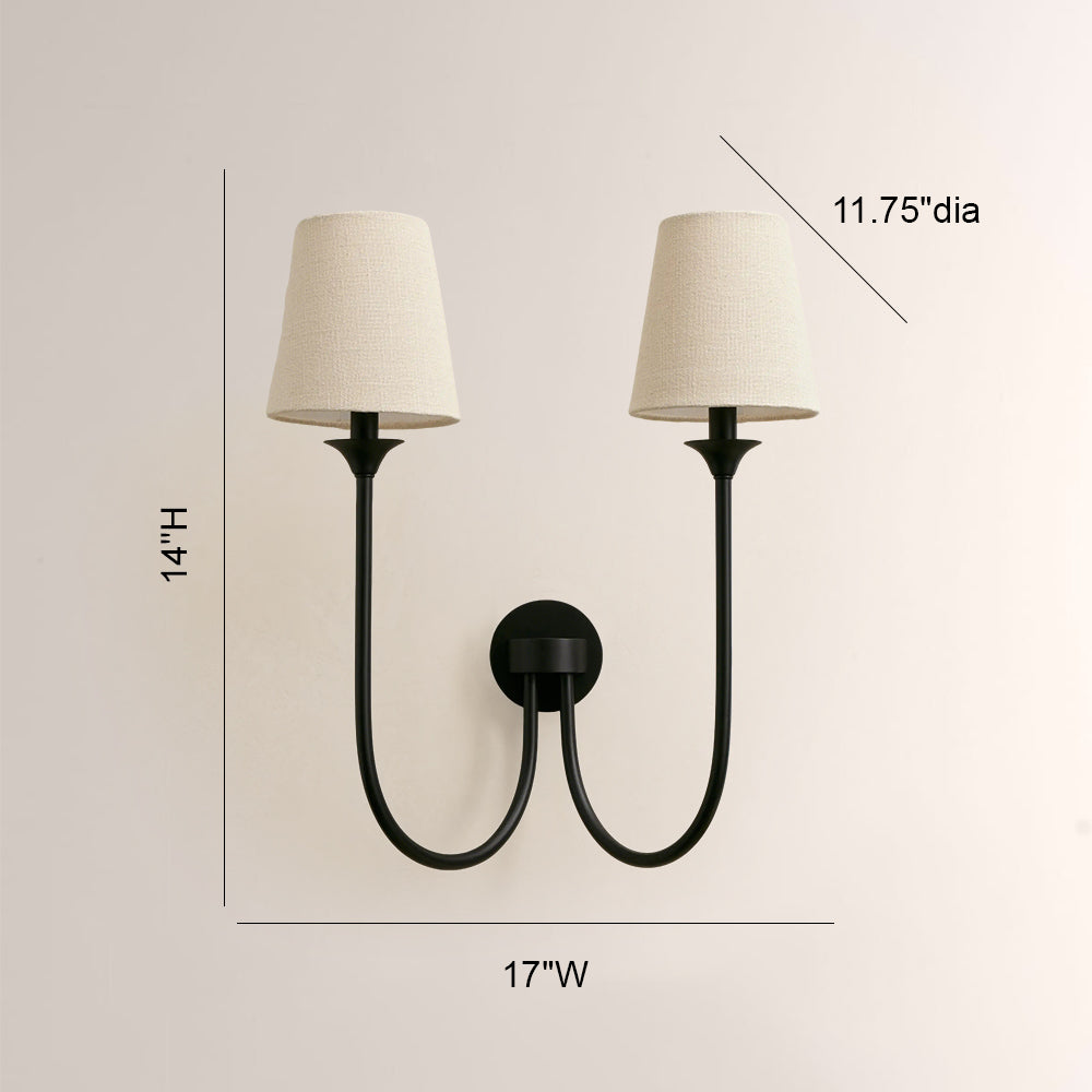 Saike Linen Wall Sconce