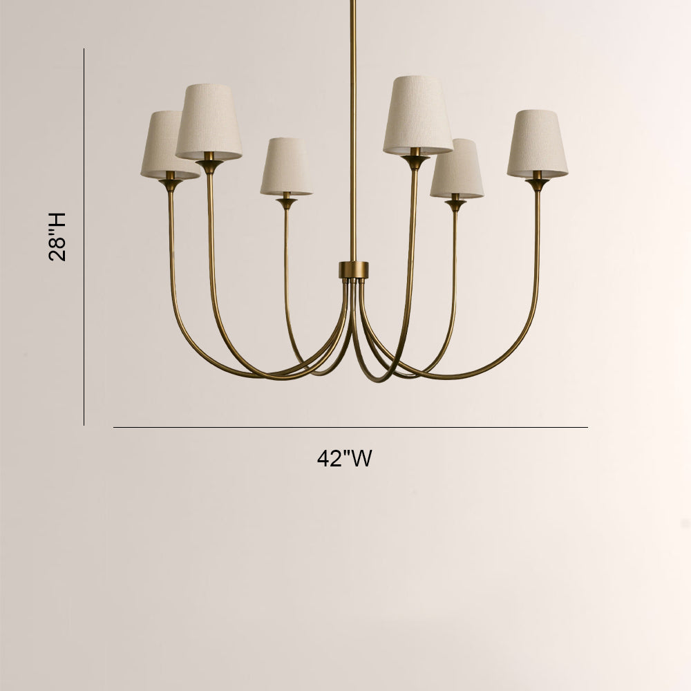 Saike Round Chandelier 42"