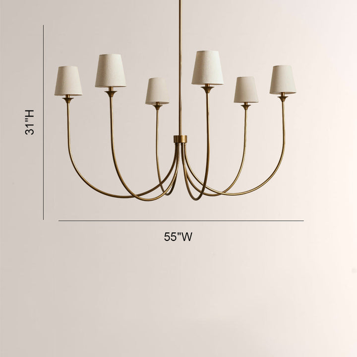 Saike Round Chandelier 55"