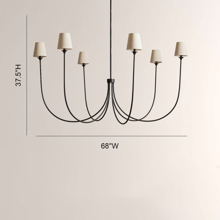 Saike Round Chandelier 68"
