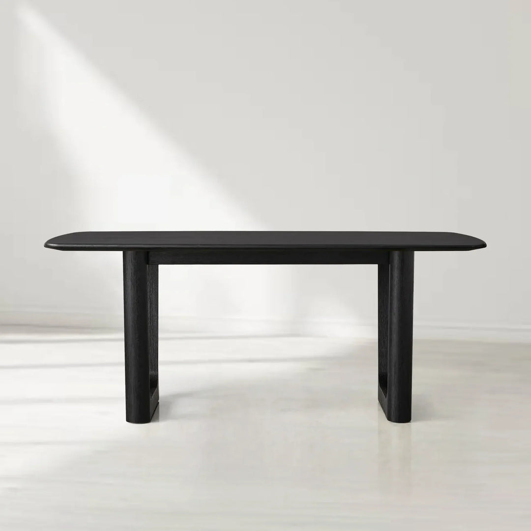 Sailor Germain Rectangular Solid Wood Dining Table with Rennes Base