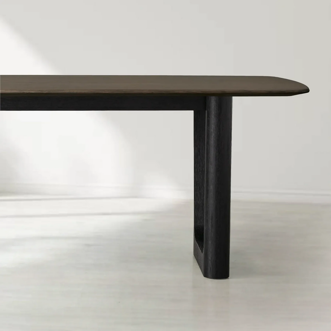 Sailor Germain Rectangular Solid Wood Dining Table with Rennes Base