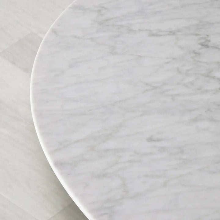 Sailor Germain Round Marble Top Dining Table with Rennes Base