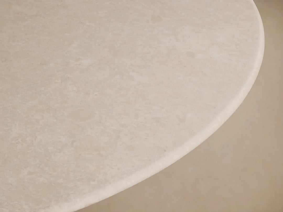 Sailor Germain Round Marble Top Dining Table with Rennes Base