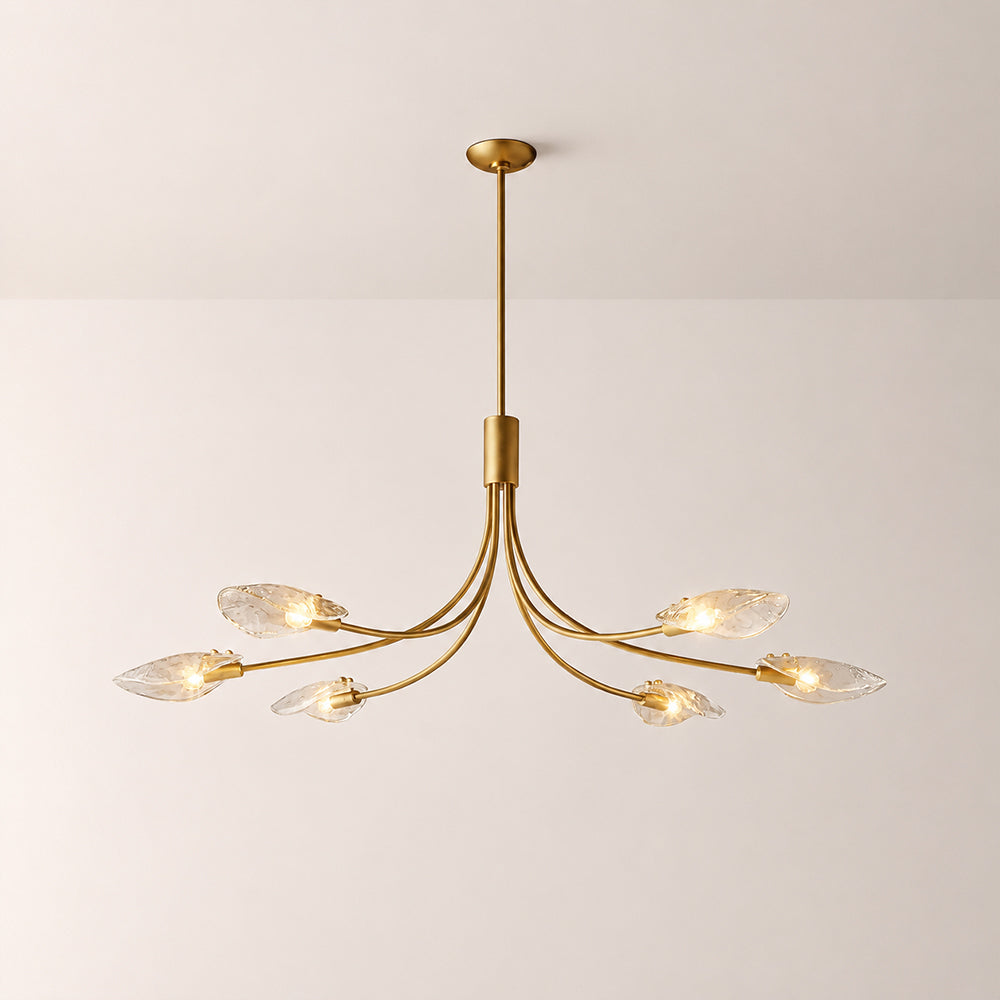 Sally Clear Glass Linear Chandelier