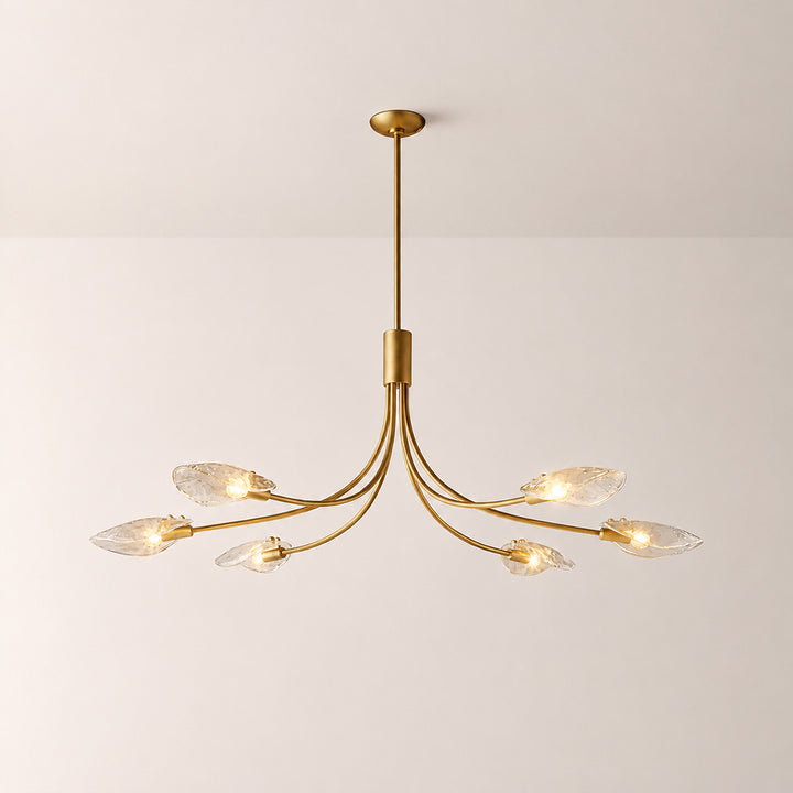 Sally Clear Glass Linear Chandelier