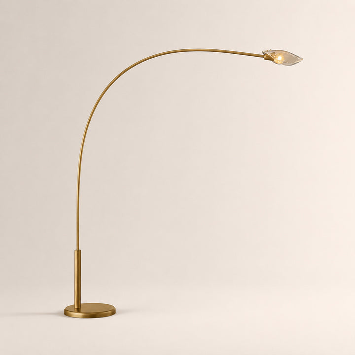 Sally Smoke Glass Floor Lamp