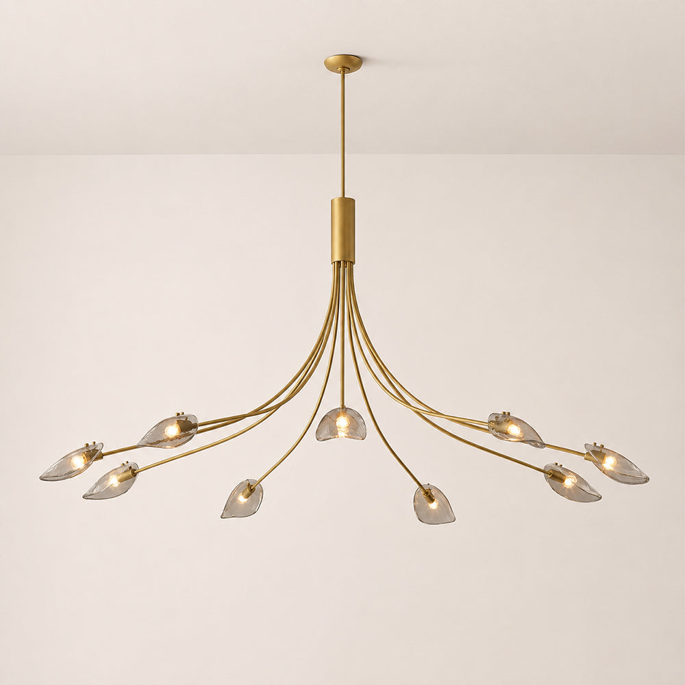 Sally Smoke Glass Round Chandelier