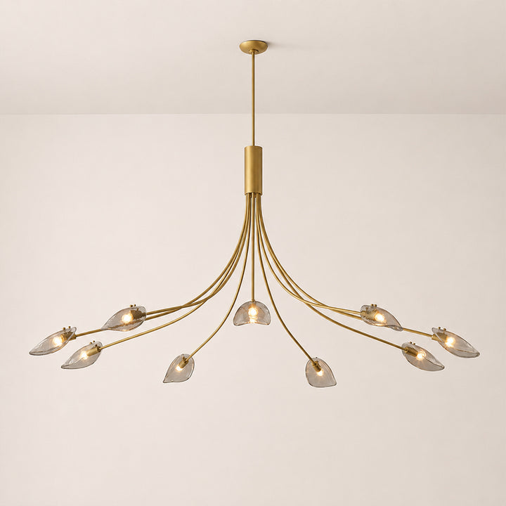 Sally Smoke Glass Round Chandelier
