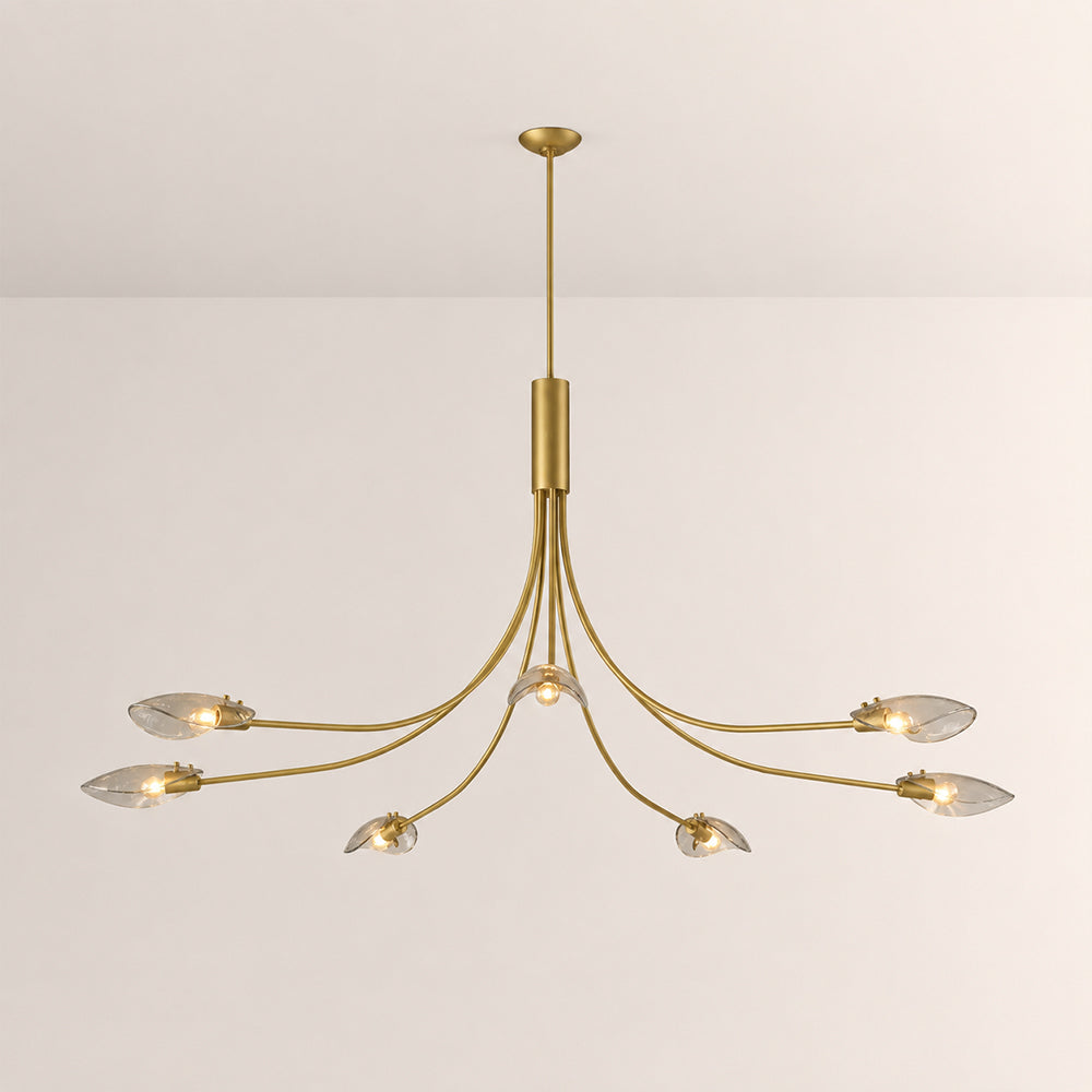 Sally Smoke Glass Round Chandelier